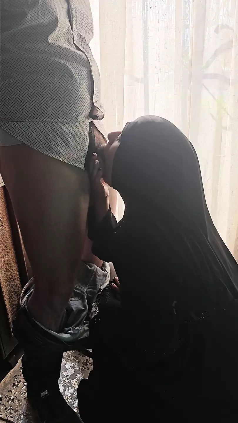 The Classic Blowjob After Work Arab Wife Mia Niqab