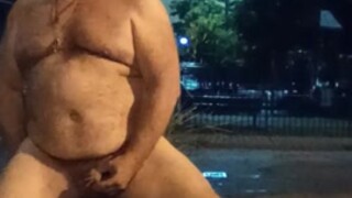 Daddyfuckpig in City Street Gooning