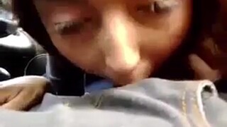 He cums in his friend's sister's mouth in the car