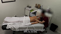 Rita, white MILF was fucked during a couple's massage!