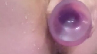 Young Wife Squirts With Dildo