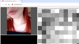 Super hot redhead omegle teen