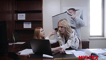 Mylfex - Perv Boss and his Secretary Introducing the New Babe in the Company