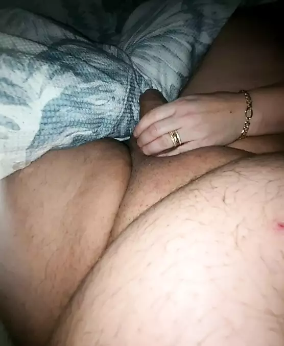 Step mom saw step son big dick in erection and handjob his cock until he said stop