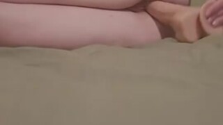 Young girl sucks fucks 9inch dildo