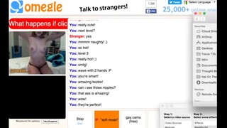 Submissive Blonde Plays Omegle Game