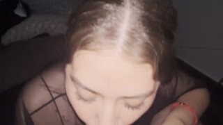 Homemade blowjob couple cute cum