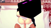 Sexy novia viste de enderman para follar (hentai 3d) (minecraft)