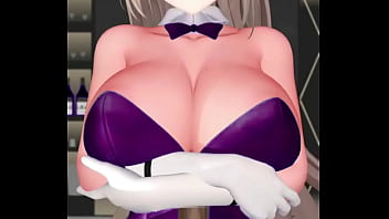 Asuna Ichinose Hentai Boob Job Blue Archive Playboy Dark Purple Clothes (CLIP)