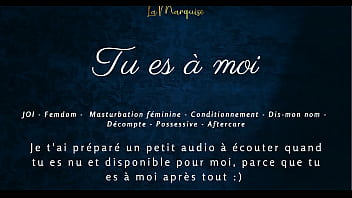 Tu es à moi - French audio porn JOI femdom