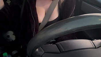 Italian Big Tits Milf Artemisia Love Driving around and flashing her big juicy boobs